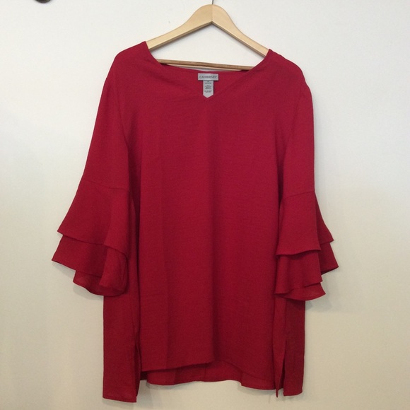 Catherines Tops - Catherines Three Quarter Sleeve Top Catherines Tops - Catherines Three Quarter Sleeve Top